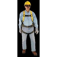 MSA (Mine Safety Appliances Co) 10072495 MSA Standard Workman Construction Style Harness WIth Quik-Fit Chest Strap, Tongue Leg B